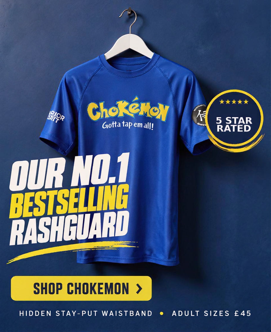 Chokemon Blue BJJ Jiu Jitsu Rash Guard